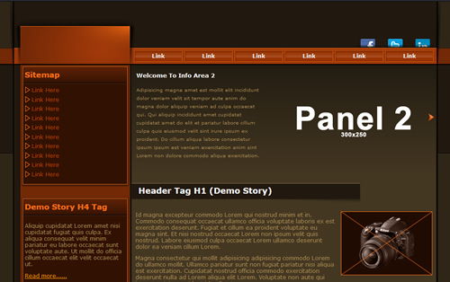 Haze Free CSS Website Template By ThemeKings.net