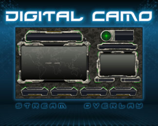 Digital Camo Stream Overlay Ad