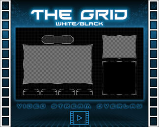 The Grid White Video Overlay